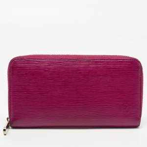Louis Vuitton Red Epi Leather Zippy Wallet