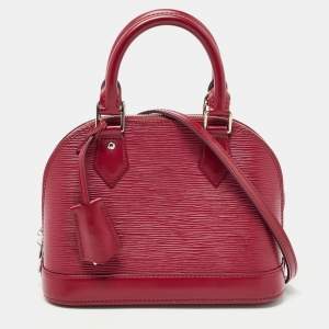 Pre Owned Louis Vuitton Fuchsia Epi Leather Alma BB Bag