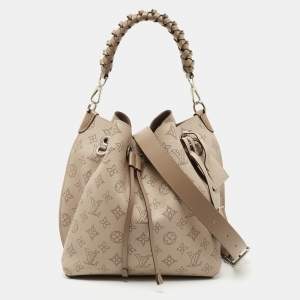 Pre Owned Louis Vuitton Opal Monogram Mahina Leather Muria Bag