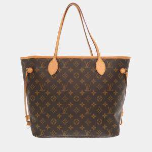 Louis Vuitton Brown Monogram Canvas Neverfull MM Tote Bag