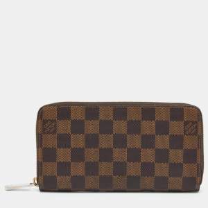 Louis Vuitton Damier Ebene Canvas Zippy Wallet