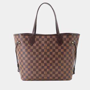 Louis Vuitton Brown Damier Ebene Canvas Neverfull MM Tote Bag