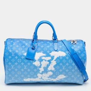 Louis Vuitton Monogram Clouds Canvas Keepall 50 Bag