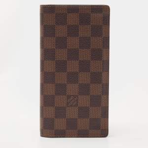 Louis Vuitton Damier Ebene Canvas  Brazza Wallet