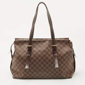 Pre Owned Louis Vuitton Damier Ebene Canvas Chelsea Bag
