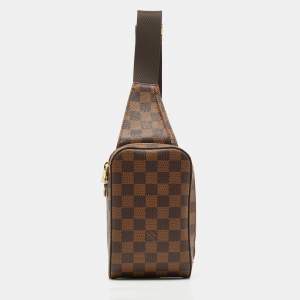 Pre Owned Louis Vuitton Damier Ebene Canvas Geronimos Bag