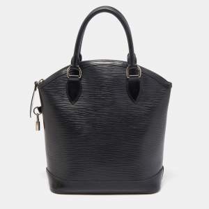 Pre Owned Louis Vuitton Black Epi Leather Lockit Vertical Bag