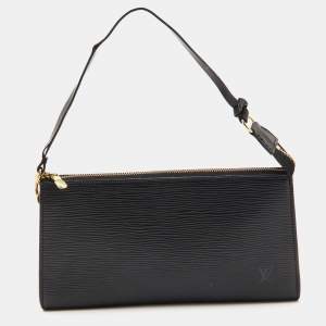 Pre Owned Louis Vuitton Black Epi Leather Pochette Accessoires