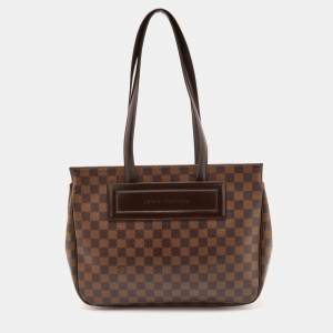 Pre Owned Louis Vuitton Damier Ebene Canvas Parioli PM Bag