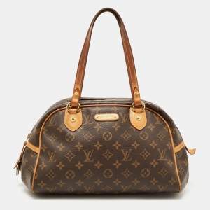 Pre Owned Louis Vuitton Monogram Canvas and Leather Montorgueil PM Bag