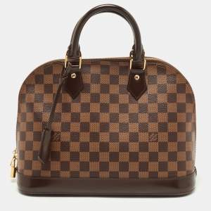 Pre Owned Louis Vuitton Damier Ebene Canvas Alma PM Bag