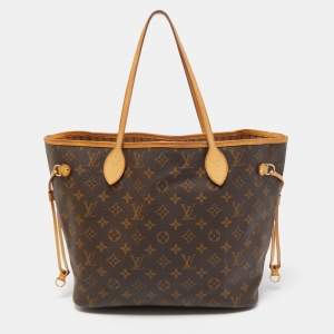 Louis Vuitton Brown Monogram Canvas Neverfull MM Tote Bag