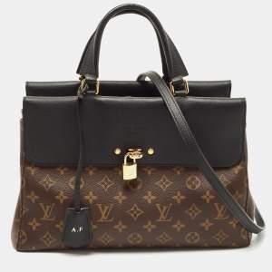 Pre Owned Louis Vuitton Black Monogram Canvas Venus Bag                   