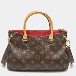 Pre Owned Louis Vuitton Cherry Monogram Canvas Pallas BB Bag