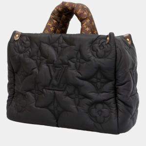 Pre Owned Louis Vuitton Black Nylon Monogram Pillow OntheGo MM Shoulder Bag