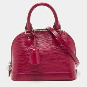 Pre Owned Louis Vuitton Carmine Epi Leather Alma BB Bag