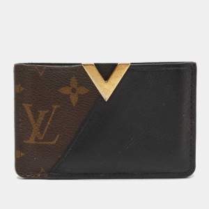 Louis Vuitton Black Monogram Canvas and Leather Kimono Card Case