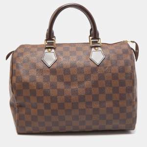 Pre Owned Louis Vuitton Damier Ebene Canvas Speedy 30 Bag