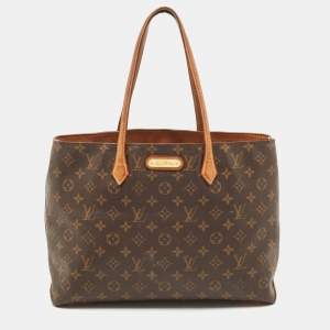 Pre Owned Louis Vuitton Monogram Canvas Wilshire MM Bag