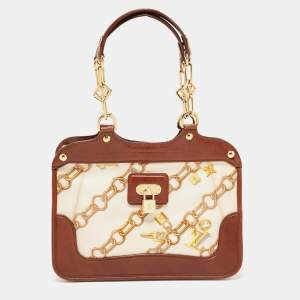 مملوكة مسبقًا Louis Vuitton White Monogram Charms Limited Edition Cabas Bag