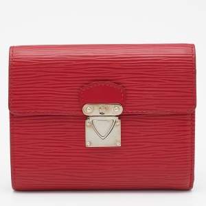 Louis Vuitton Rouge Epi Leather Koala Wallet