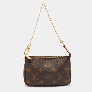 Pre Owned Louis Vuitton Monogram Canvas Mini Pochette Accessoires