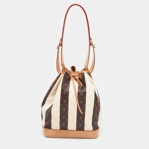 Pre Owned Louis Vuitton Monogram Canvas Limited Edition Rayures Petit Noe Bag