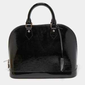 Pre Owned Louis Vuitton Black Electric Epi Leather Alma PM Bag