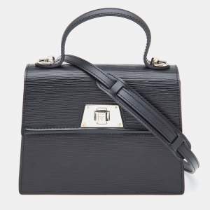 Pre Owned Louis Vuitton Black Epi Leather Sevigne PM Bag