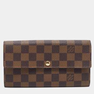 Louis Vuitton Damier Ebene Canvas Sarah Wallet