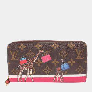 Louis Vuitton Brown Monogram Canvas Giraffe Zippy Wallet