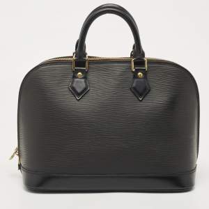Pre Owned Louis Vuitton Black Epi Leather Alma PM Bag