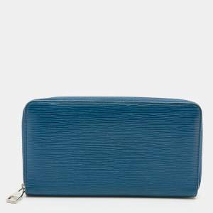 Louis Vuitton Cyan Epi Leather Zippy Wallet