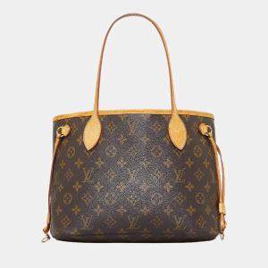 Louis Vuitton Brown Monogram Canvas Neverfull PM Tote Bag