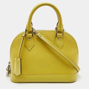 Pre Owned Louis Vuitton Pistache Epi Leather Alma BB Bag