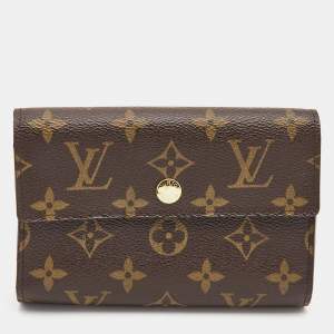 Louis Vuitton Monogram Canvas Trifold Compact Wallet