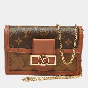 Louis Vuitton Monogram Reverse Canvas Dauphine Wallet on Chain