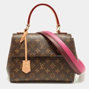 Pre Owned Louis Vuitton Monogram Canvas and Leather Cluny BB Bag