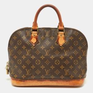 Pre Owned Louis Vuitton Monogram Canvas and Leather Alma PM Bag