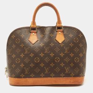 Pre Owned Louis Vuitton Monogram Canvas and Leather Alma PM Bag