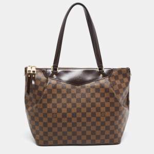 Pre Owned Louis Vuitton Damier Ebene Canvas and Leather Westminister GM Bag