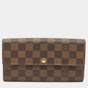 Louis Vuitton Damier Ebene Canvas Sarah Wallet