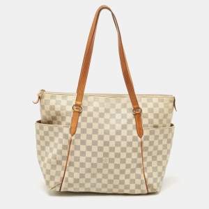 Pre Owned Louis Vuitton Damier Azur Canvas Totally MM Bag