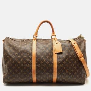 Louis Vuitton Monogram Canvas Keepall Bandouliere 60 Bag