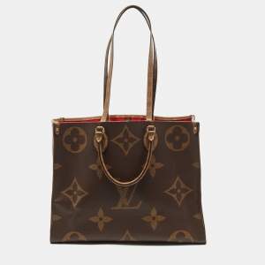 Pre Owned Louis Vuitton Monogram Reverse Giant Canvas OnTheGo GM Bag
