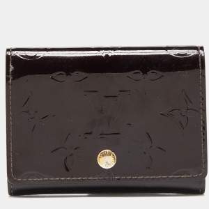 Louis Vuitton Amarante Monogram Vernis Flap Card Case
