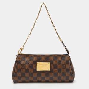 Pre Owned Louis Vuitton Damier Ebene Canvas Eva Pochette
