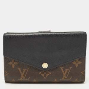 Louis Vuitton Black Monogram Canvas and Leather Pallas Wallet