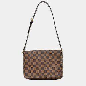 Louis Vuitton Brown Damier Ebene Canvas Musette Tango Shoulder Bag