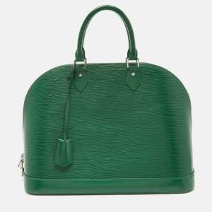Pre Owned Louis Vuitton Menthe Epi Leather Alma GM Bag